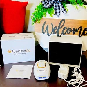 RoseSkinCo IPL hair removal handset.

Designed to deliver long-term hair removal